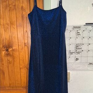 Elegant Navy Blue Women's Dress